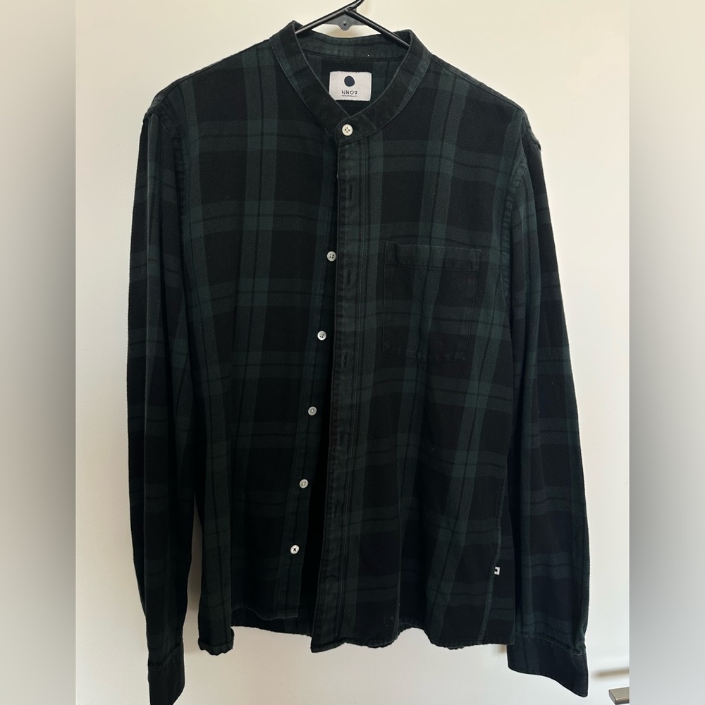 NN07 grandad collar shirt